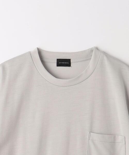 green label relaxing(グリーンレーベルリラクシング)の「ウールブレンド クルーネック Tシャツ -ウォッシャブル-(Tシャツ/カットソー・メンズ・ライトピンク/ターコイズブルー/ブラック/ライトグレー・S/L/XL/M)」の5枚目の写真