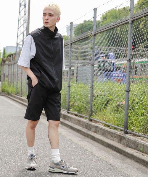 WEGO(ウィゴー)の「WEGO/【セットアップ対応】TECH EASYSHORTS(チノパンツ・メンズ・ブラック/ライトグレー・MEDIUM/LARGE)」の13枚目の写真