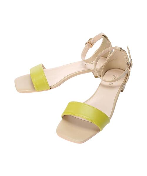 Te chichi（テチチ）の「シンプルバーサンダル（サンダル・レディース・グリーン/オフホワイト/ブラック・38/37）」の7枚目の写真