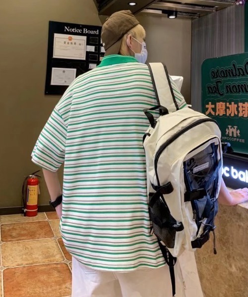 MGV（エムジーヴィー）の「マルチボーダーフラワーポロシャツ（ポロシャツ・メンズ・グリーン/ブルー・MEDIUM/LARGE/X-LARGE）」の20枚目の写真