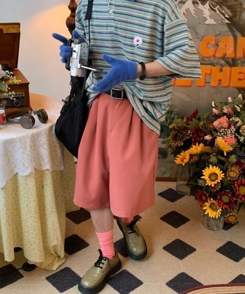 MGV（エムジーヴィー）の「マルチボーダーフラワーポロシャツ（ポロシャツ・メンズ・グリーン/ブルー・MEDIUM/LARGE/X-LARGE）」の14枚目の写真