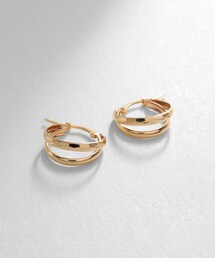 K10カット×ポリッシュコンビ フープピアス