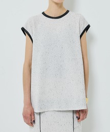 STUDIOUS | 【STUDIOUS/ステュディオス】ツイードライク2WAYジャージートップ〈セットアップ対応〉(Tシャツ/カットソー)