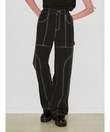 jouetie | カラーステッチきれいめルーズパンツ【コクーンシルエット】(その他パンツ)