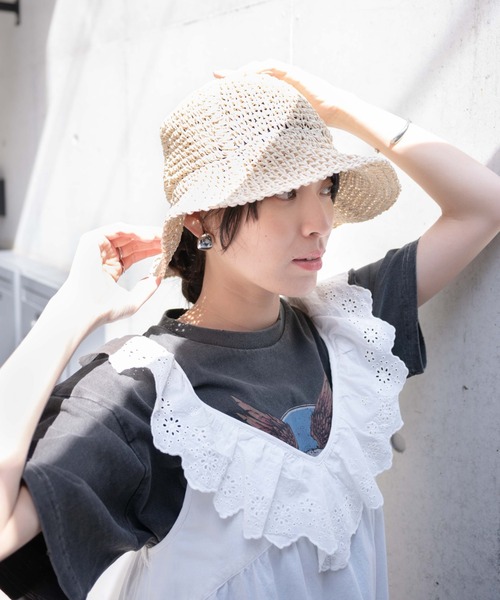 WEGO（ウィゴー）の「WEGO/チューリップペーパーハット（ハット・レディース・ベージュ・FREE）」の2枚目の写真