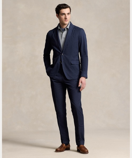 【極美品】現行 ポロラルフローレン ジャージーテーラードジャケット ネイビー 中古・古着通販】POLO RALPH LAUREN (ポロ・ラルフローレン) 金