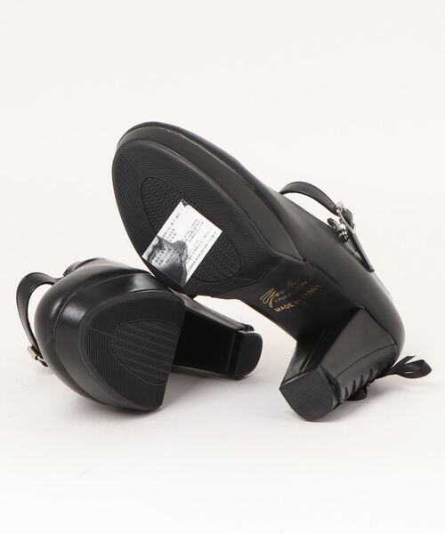 YOSUKE(ヨースケ)の「「YOSUKE/ヨースケ」厚底ストラップパンプス(パンプス・レディース・ブラック/パープル/グリーン/クリアブラック・LL/S/M/L)」の6枚目の写真