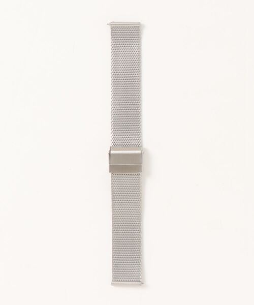 sazare(サザレ)の「「sazare/さざれ」腕時計用替えベルト MESH STRAP メッシュベルト(アナログ腕時計・メンズ・シルバー/ブラック・FREE/38mm)」の3枚目の写真