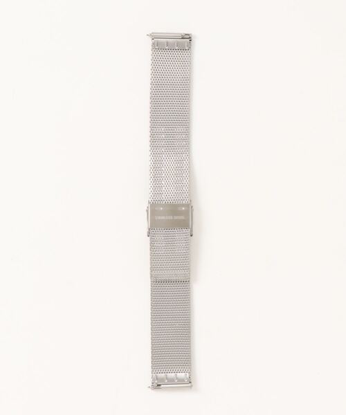 sazare(サザレ)の「「sazare/さざれ」腕時計用替えベルト MESH STRAP メッシュベルト(アナログ腕時計・メンズ・シルバー/ブラック・FREE/38mm)」の4枚目の写真