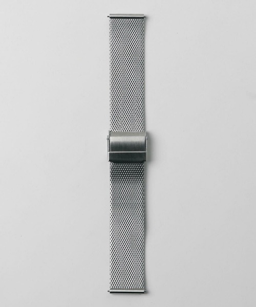 sazare(サザレ)の「「sazare/さざれ」腕時計用替えベルト MESH STRAP メッシュベルト(アナログ腕時計・メンズ・シルバー/ブラック・FREE/38mm)」の5枚目の写真