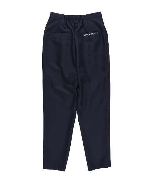 MIRO AMURETTE（ミロアミュレット）の「tuck straight pants/タックスラックスパンツ（スラックス・レディース・ネイビー/ホワイト・SMALL/MEDIUM）」の8枚目の写真