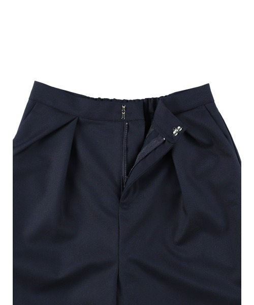 MIRO AMURETTE（ミロアミュレット）の「tuck straight pants/タックスラックスパンツ（スラックス・レディース・ネイビー/ホワイト・SMALL/MEDIUM）」の9枚目の写真