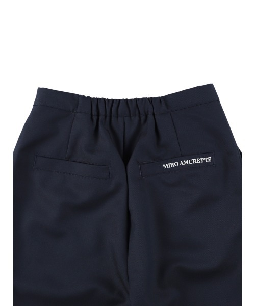 MIRO AMURETTE（ミロアミュレット）の「tuck straight pants/タックスラックスパンツ（スラックス・レディース・ネイビー/ホワイト・SMALL/MEDIUM）」の10枚目の写真