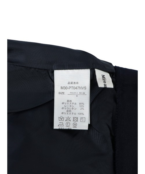 MIRO AMURETTE（ミロアミュレット）の「tuck straight pants/タックスラックスパンツ（スラックス・レディース・ネイビー/ホワイト・SMALL/MEDIUM）」の11枚目の写真