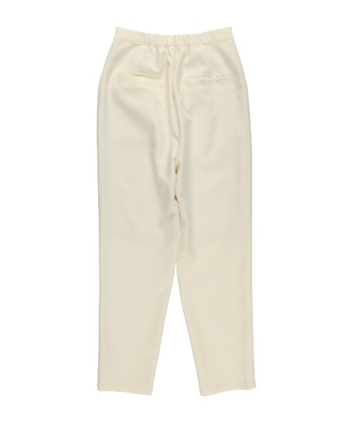 MIRO AMURETTE（ミロアミュレット）の「tuck straight pants/タックスラックスパンツ（スラックス・レディース・ネイビー/ホワイト・SMALL/MEDIUM）」の3枚目の写真