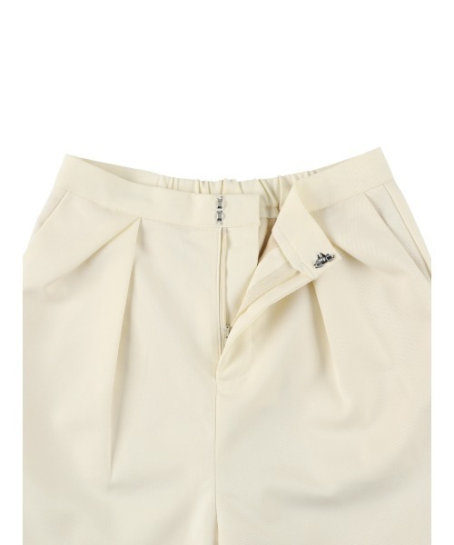 MIRO AMURETTE（ミロアミュレット）の「tuck straight pants/タックスラックスパンツ（スラックス・レディース・ネイビー/ホワイト・SMALL/MEDIUM）」の4枚目の写真