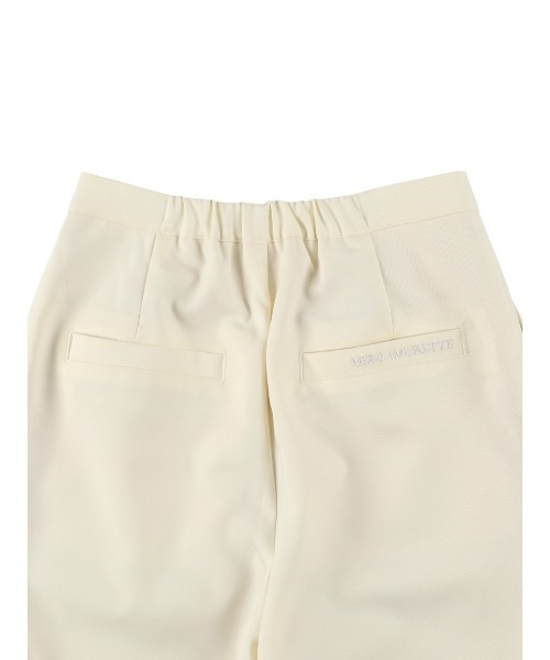 MIRO AMURETTE（ミロアミュレット）の「tuck straight pants/タックスラックスパンツ（スラックス・レディース・ネイビー/ホワイト・SMALL/MEDIUM）」の5枚目の写真
