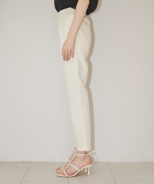 MIRO AMURETTE（ミロアミュレット）の「tuck straight pants/タックスラックスパンツ（スラックス・レディース・ネイビー/ホワイト・SMALL/MEDIUM）」の15枚目の写真