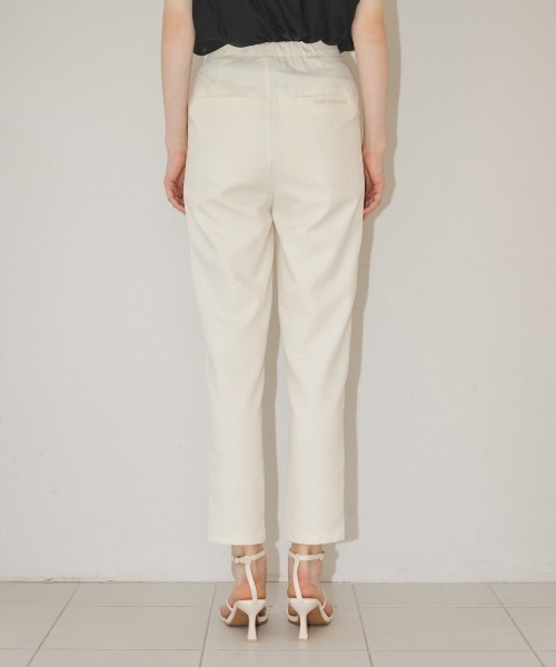 MIRO AMURETTE（ミロアミュレット）の「tuck straight pants/タックスラックスパンツ（スラックス・レディース・ネイビー/ホワイト・SMALL/MEDIUM）」の16枚目の写真