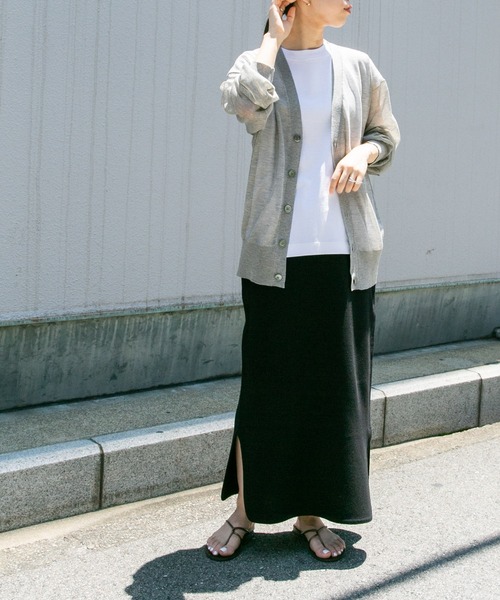 FORK&SPOON（フォークアンドスプーン）の「『一部WEB限定カラー』『洗濯可』FORK&SPOON　LEVITA V-NECK カーディガン（カーディガン/ボレロ・レディース・ベージュ系その他/オフホワイト/ブラック・1）」の17枚目の写真