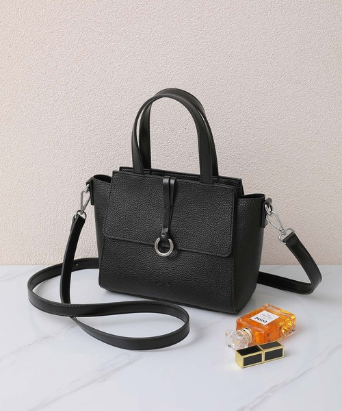 Ungrid（アングリッド）の「【Ungrid/アングリッド】Wフラップミニハンドバッグ　ミニショルダーバッグ（ショルダーバッグ・レディース・グレイッシュベージュ/ダークベージュ/ダークブラウン/ブラック/アイボリー/カーキ・FREE）」の3枚目の写真