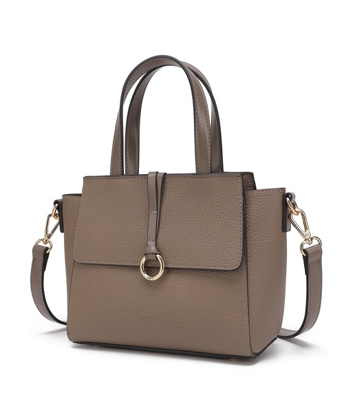 Ungrid（アングリッド）の「【Ungrid/アングリッド】Wフラップミニハンドバッグ　ミニショルダーバッグ（ショルダーバッグ・レディース・グレイッシュベージュ/ダークベージュ/ダークブラウン/ブラック/アイボリー/カーキ・FREE）」の8枚目の写真