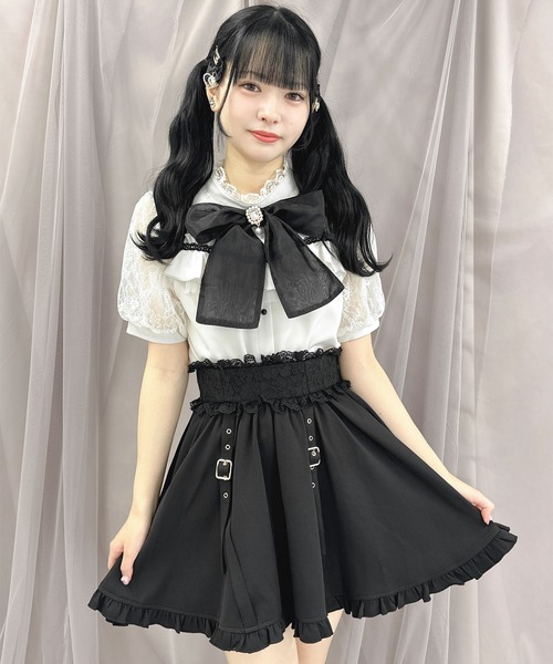 新着 セール】飾りベルトボリュームスカート（スカート）｜ROJITA トップス