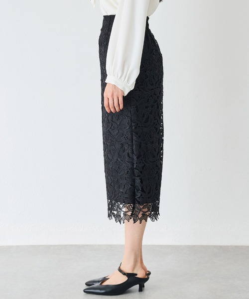 N°21 バックジップ レースペンシルスカート N°21 バックジップ レースペンシルスカート - メルカリ
