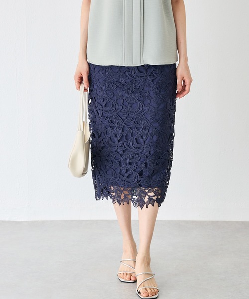★Max Mara★Losanna ビスコース クレープ ペンシル スカート Max Mara Losanna スカート | ホワイト | FARFETCH JP