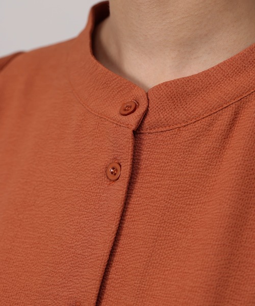 Chez toi（シェトワ）の「ウエストデザインJQシャツワンピース（シャツワンピース・レディース・ブラック/ベージュ/オレンジ・FREE）」の16枚目の写真