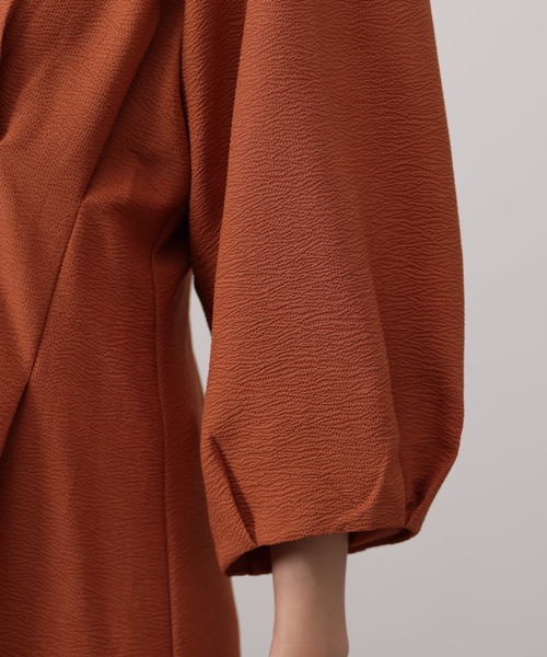 Chez toi（シェトワ）の「ウエストデザインJQシャツワンピース（シャツワンピース・レディース・ブラック/ベージュ/オレンジ・FREE）」の18枚目の写真