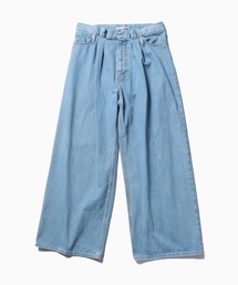CURRENTAGE/カレンテージ Fat Boy Denim デニムワイドパンツ