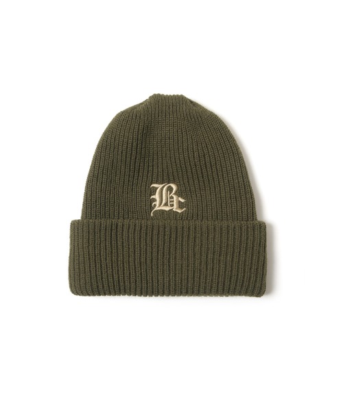 Back Channel(バックチャンネル)の「OLD-E BEANIE(ニットキャップ/ビーニー・メンズ・オリーブドラブ/グレー/ブラック/チャコール・FREE)」の4枚目の写真