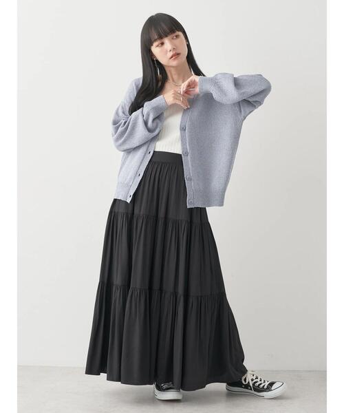 日本未上陸 Anthropologie スカート ドロストテックスカート/earth music&ecology（アース