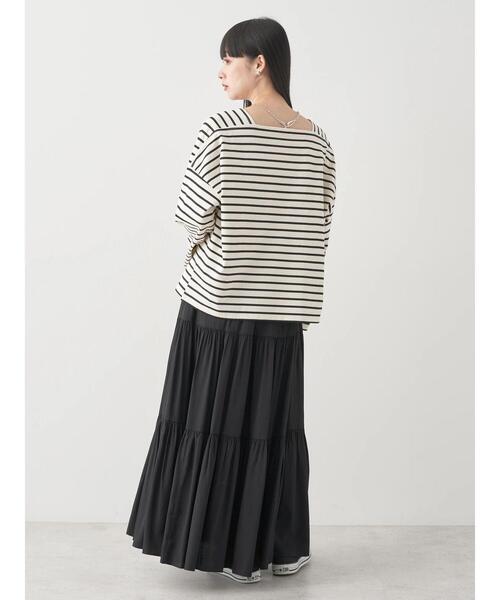 earth music&ecology（アースミュージックアンドエコロジー）の「ティアードスカート（スカート・レディース・ミント/ブラック/キャメル・FREE）」の17枚目の写真