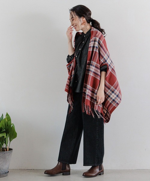 studio CLIP（スタディオクリップ）の「センタープレスデニムパンツ[プチ・プラスサイズあり]（デニムパンツ・レディース・ブラック/アイボリー/インディゴブルー・MEDIUM/ﾌﾘｰ(L)/LARGE/PF）」の8枚目の写真