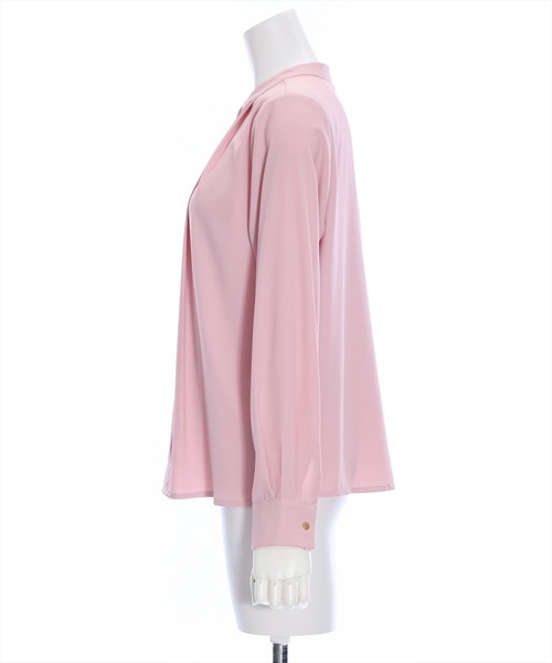 clear（クリア）の「長袖タックブラウス [オフィスコーデにも]（シャツ/ブラウス・レディース・グレー/オフホワイト/ピンク/ブラック・F）」の6枚目の写真