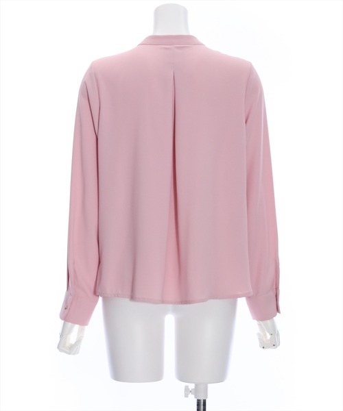 clear（クリア）の「長袖タックブラウス [オフィスコーデにも]（シャツ/ブラウス・レディース・グレー/オフホワイト/ピンク/ブラック・F）」の8枚目の写真