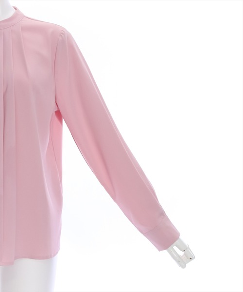 clear（クリア）の「長袖タックブラウス [オフィスコーデにも]（シャツ/ブラウス・レディース・グレー/オフホワイト/ピンク/ブラック・F）」の10枚目の写真