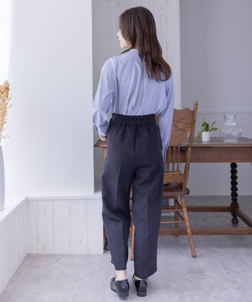 clear（クリア）の「長袖タックブラウス [オフィスコーデにも]（シャツ/ブラウス・レディース・グレー/オフホワイト/ピンク/ブラック・F）」の20枚目の写真