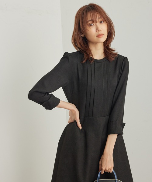 ROPE' PICNIC(ロペピクニック)の「【WEB限定】ラナテック/フィット&フレアワンピース(ワンピース・レディース・ブラック/ベージュ・40/38)」の19枚目の写真