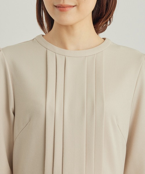 ROPE' PICNIC(ロペピクニック)の「【WEB限定】ラナテック/フィット&フレアワンピース(ワンピース・レディース・ブラック/ベージュ・40/38)」の8枚目の写真