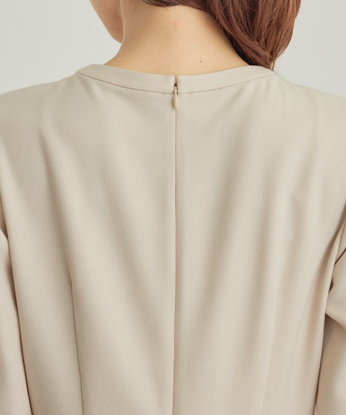 ROPE' PICNIC(ロペピクニック)の「【WEB限定】ラナテック/フィット&フレアワンピース(ワンピース・レディース・ブラック/ベージュ・40/38)」の9枚目の写真