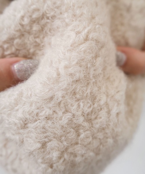 andme(アンドミー)の「フェイクリングウール深Vネックベスト(ベスト・レディース・ブラック/モカ/ライトベージュ・L/M)」の20枚目の写真