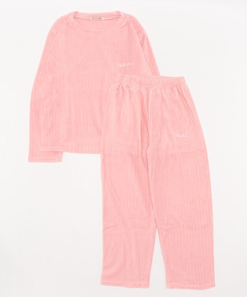 NinaetLina（ニナエリナ）の「リブセットアップパジャマ（ルームウェア/パジャマ・レディース・パープル/ライトピンク/ブルー/ピンク/ホワイト/グレー・FREE）」の16枚目の写真