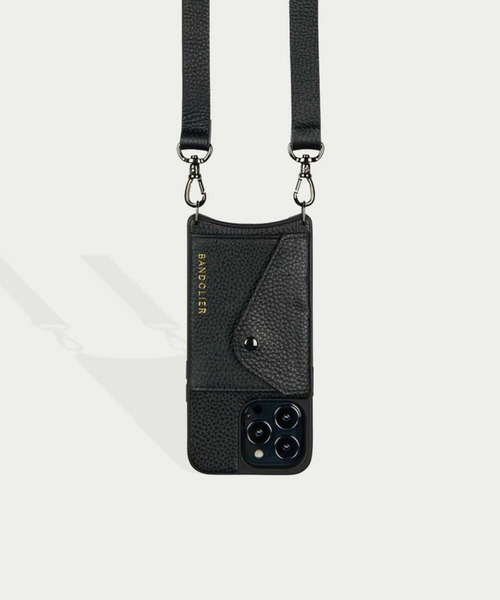 BANDOLIER（バンドリヤー）の「【BANDOLIER】HAILEY SIDE SLOT PEWTER BLK GRY iPhone14/iPhone15/iPhone15Pro（スマホケース/カバー・レディース・ブラック・iPhone 14/iPhone 15 Pro/iPhone 15）」の5枚目の写真
