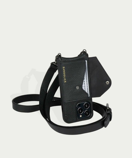 BANDOLIER（バンドリヤー）の「【BANDOLIER】HAILEY SIDE SLOT PEWTER BLK GRY iPhone14/iPhone15/iPhone15Pro（スマホケース/カバー・レディース・ブラック・iPhone 14/iPhone 15 Pro/iPhone 15）」の4枚目の写真