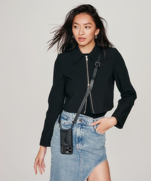 BANDOLIER（バンドリヤー）の「【BANDOLIER】HAILEY SIDE SLOT PEWTER BLK GRY iPhone14/iPhone15/iPhone15Pro（スマホケース/カバー・レディース・ブラック・iPhone 14/iPhone 15 Pro/iPhone 15）」の9枚目の写真