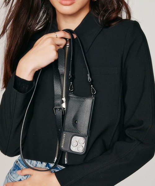 BANDOLIER（バンドリヤー）の「【BANDOLIER】HAILEY SIDE SLOT PEWTER BLK GRY iPhone14/iPhone15/iPhone15Pro（スマホケース/カバー・レディース・ブラック・iPhone 14/iPhone 15 Pro/iPhone 15）」の11枚目の写真