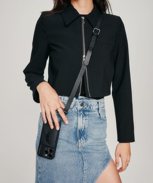 BANDOLIER（バンドリヤー）の「【BANDOLIER】HAILEY SIDE SLOT PEWTER BLK GRY iPhone14/iPhone15/iPhone15Pro（スマホケース/カバー・レディース・ブラック・iPhone 14/iPhone 15 Pro/iPhone 15）」の12枚目の写真